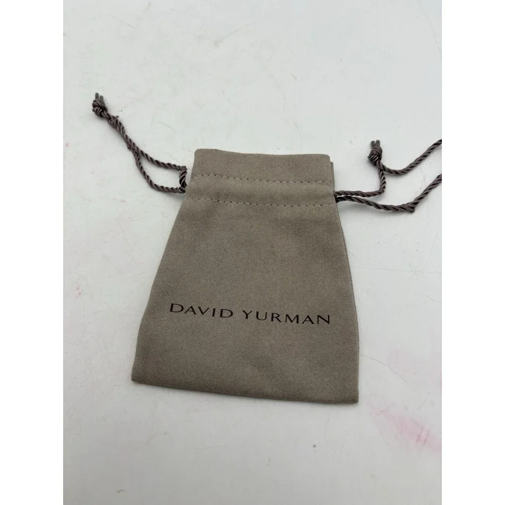 David Yurman Gray Jewelry Dust Bag Drawstring Storage Pouch 3.5x5